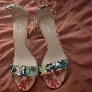 ALDO Women's Floral Heels - Multicolor